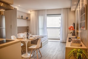 Apartamento básico | Vista do quarto