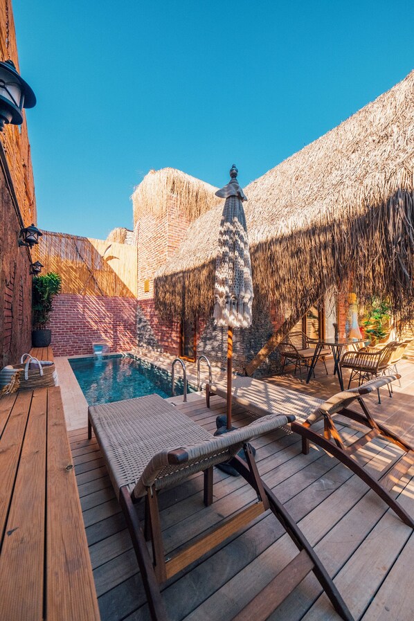 Standard-Villa, 1 Schlafzimmer, eigener Pool, Gartenblick | Eigener Pool