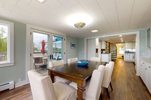 Dining - Oceanfront, dog-friendly home with amazing ocean/Mt. Desert Island views (Hancock)