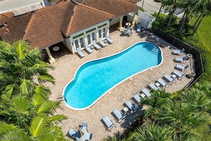 Outdoor pool, a heated pool - Modern Coastal 3 Bedroom Townhome - 10 Min to Beach  Gated Community with Pool (Fort Myers)
