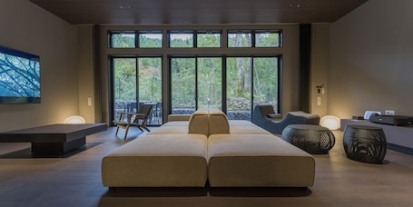 Deluxe Room (Type B) | Living area | TV, heated floors