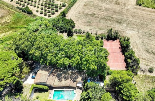 Mas provençal with tennis court, swimming pool and games and sports room