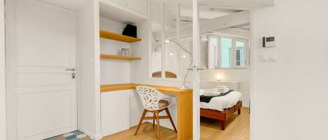 1 間睡房、熨斗/熨衫板、免費 Wi-Fi、床單