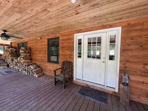 Exterior detail - Private Cozy Cabin on 165 acres in Poconos. Pool Room, Sauna, Poker, Hunting! (Roaring Brook)