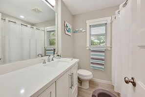 Hair dryer, towels