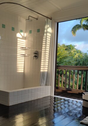 Dusche, Handtücher, Toilettenpapier