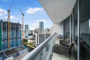 Appart'hôtel Luxe, 1 chambre, vue ville | Balcon