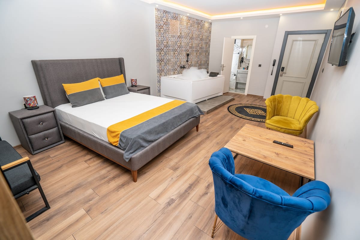 Apartamento Deluxe | 1 dormitorio, ropa de cama de alta calidad, caja fuerte