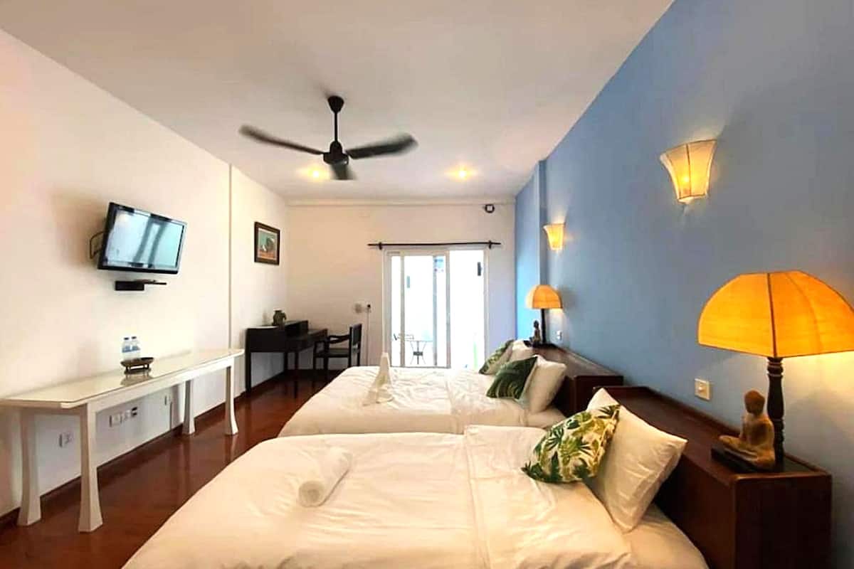 Deluxe Quadruple Room, 2 Queen Beds | View from room