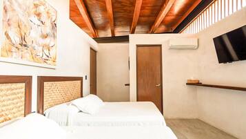 2 habitaciones, escritorio, wifi gratis y ropa de cama