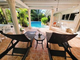 家庭独立别墅, 2 间卧室, 无烟房, 私人游泳池 | 露台