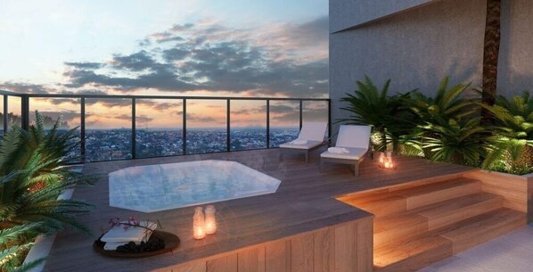 Indoor pool, outdoor pool