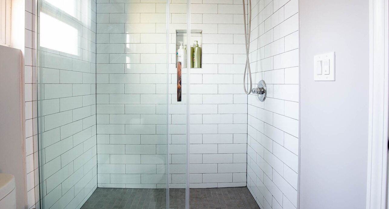 Hair dryer, soap, shampoo, toilet paper