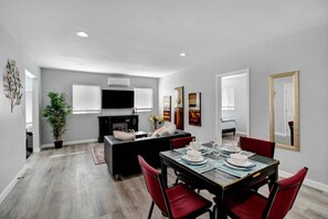 Dining - Hummingbird's Homey Hideaway: 2BR Urban Retreat with King Bed, Split AC, Spacious Patio, and Convenient Parking! (South El Monte)