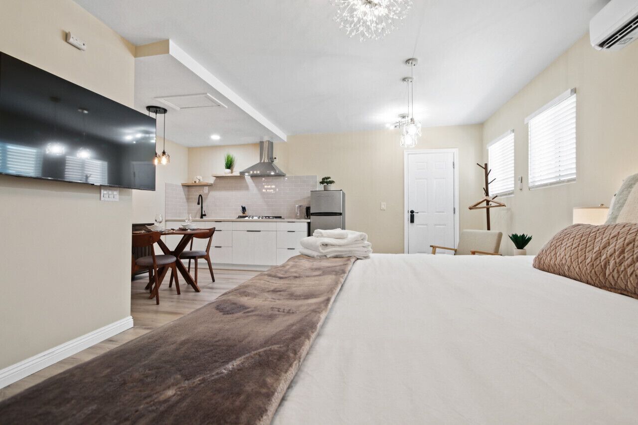 1 間睡房、熨斗/熨衫板、免費 Wi-Fi、床單