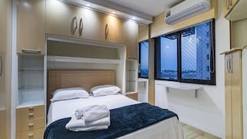 Leilighet | Sengetøy av topp kvalitet, senger med overmadrass og minibar