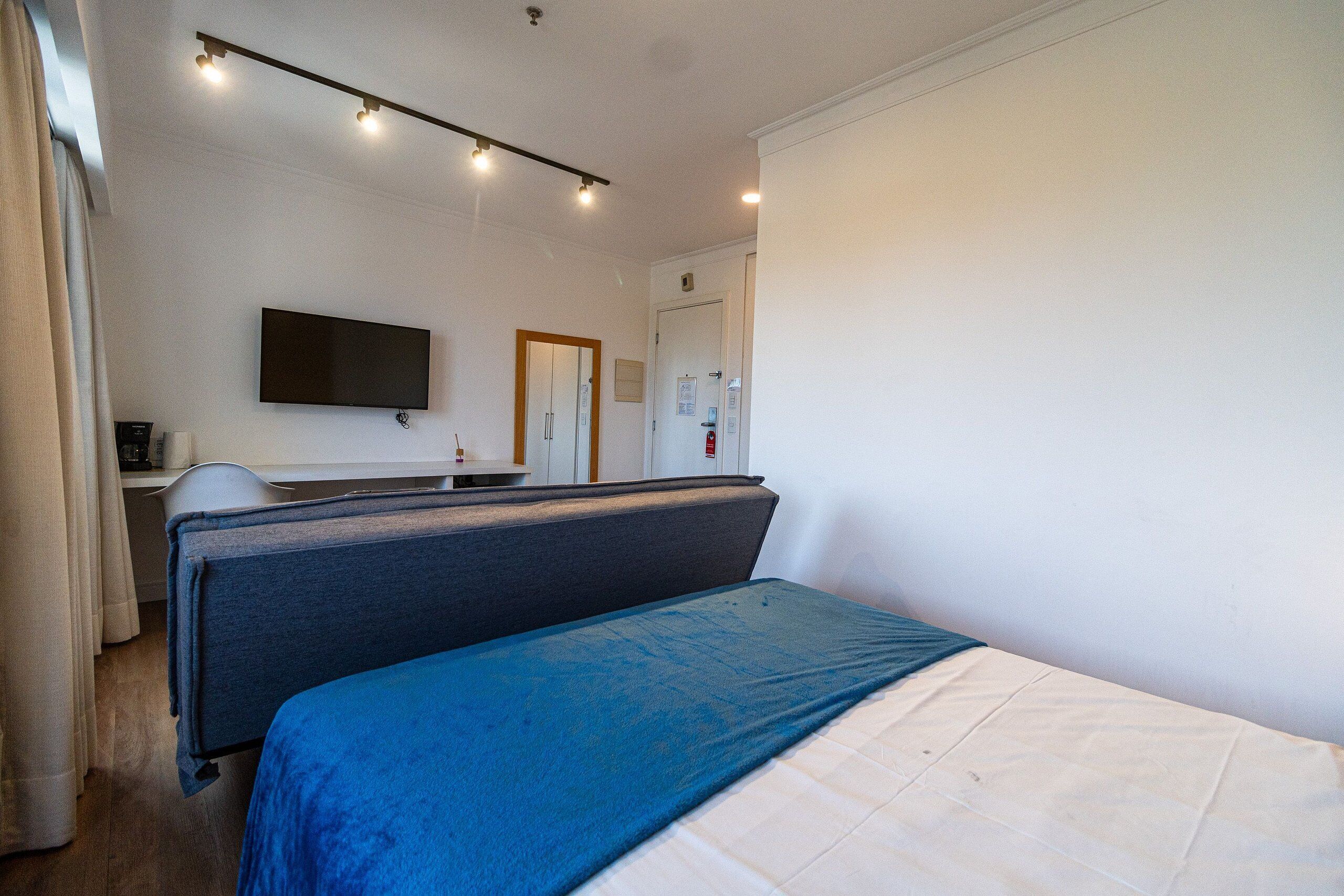 Studio | Luxe beddengoed, pillowtop-bedden, een minibar, een kluis op de kamer