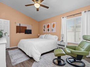 2 bedrooms, desk, iron/ironing board, free WiFi