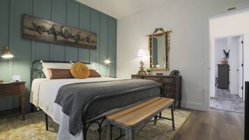 2 bedrooms, iron/ironing board, travel crib, WiFi