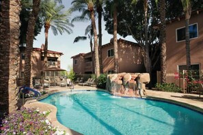 A heated pool
