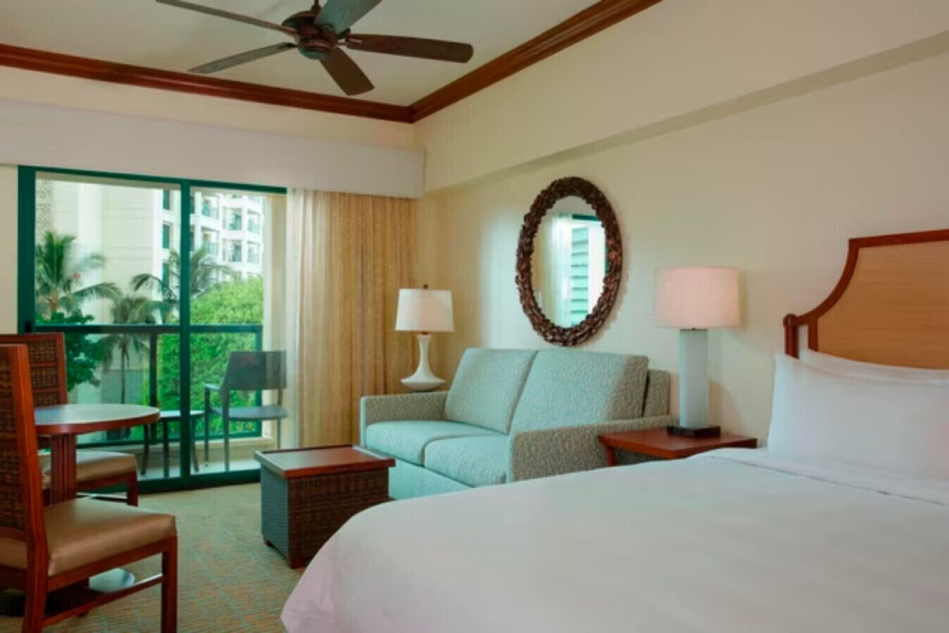 2 bedrooms, desk, iron/ironing board, travel crib