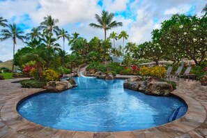 A heated pool