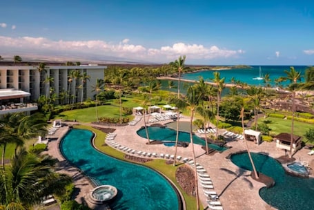 Indoor pool, a heated pool. Marriott's Waikoloa Ocean Club (1 Bedroom)