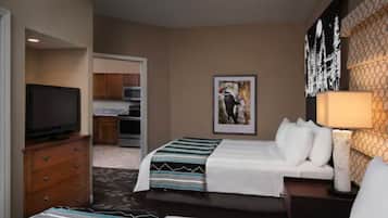 2 bedrooms, desk, iron/ironing board, travel crib