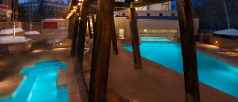 Indoor pool, a heated pool