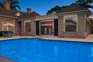 Indoor pool, a heated pool