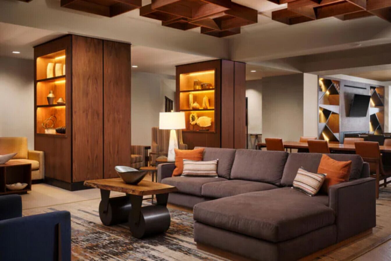 Smart TV, fireplace, video games, DVD player