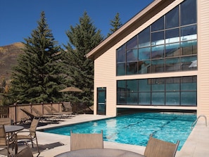 Indoor pool, a heated pool