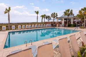 Et oppvarmet basseng