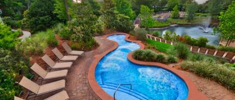Indoor pool, a heated pool