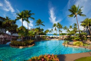 A heated pool