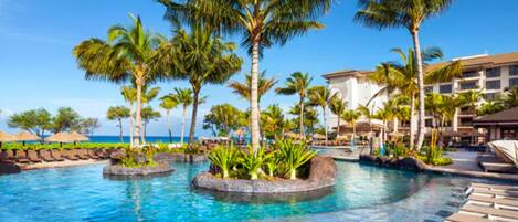 A heated pool