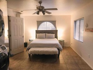 1 bedroom, iron/ironing board, internet, bed sheets