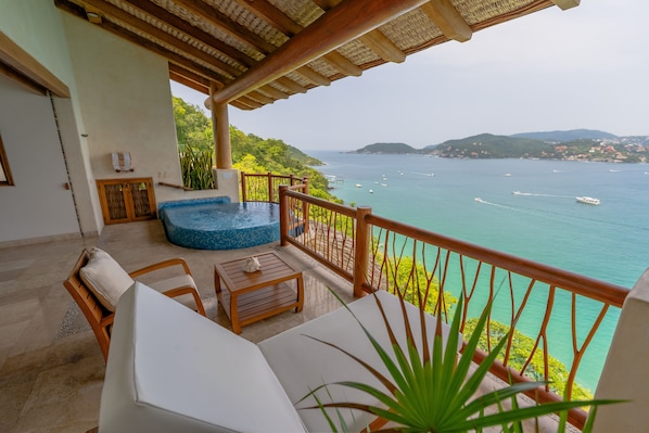 Suite Sénior, 1 chambre, vue mer | Terrasse/Patio