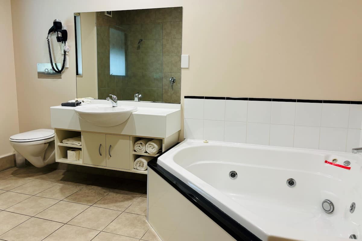 Gratis toiletartikelen, een haardroger, handdoeken