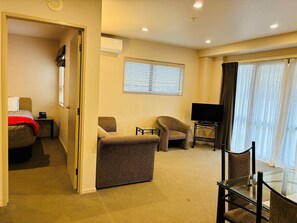 Comfort Apartment, 1 Bedroom, Accessible | Living area | 32-inch Smart TV with digital channels