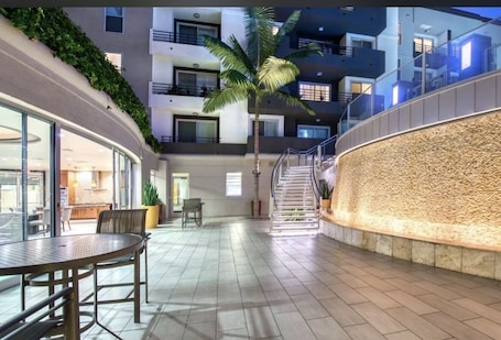 Outdoor dining. Sunnyside Up! Gorgeous Pool View with Balcony