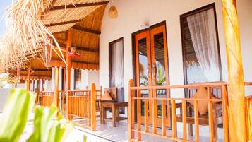 Habitación básica doble | Terraza o patio