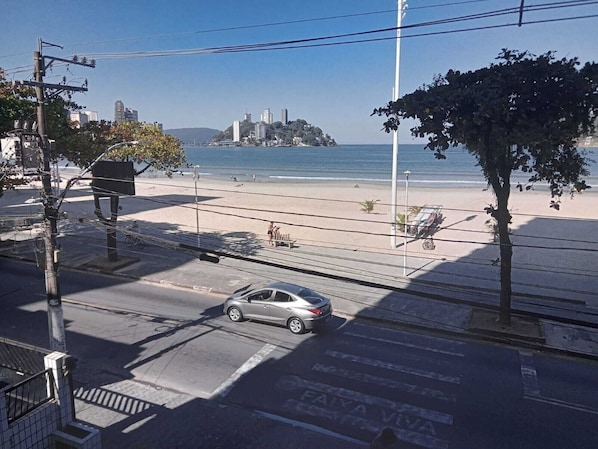 Na praia