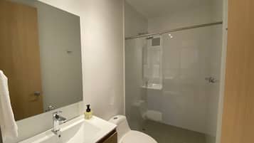 Towels, soap, toilet paper