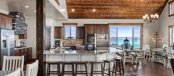 Spectacular views of Bear Lake in a spacious private retreat on nearly 6 acres!