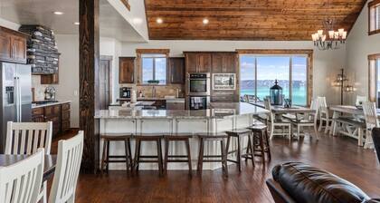 Spectacular views of Bear Lake in a spacious private retreat on nearly 6 acres!