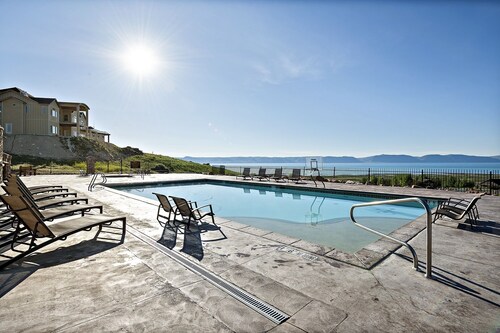 Spectacular views of Bear Lake in a spacious private retreat on nearly 6 acres!