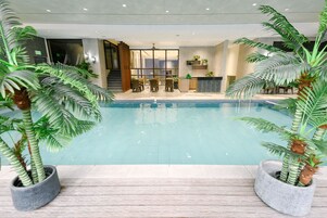2 indoor pools, open 9:00 AM to 10:00 PM, sun loungers