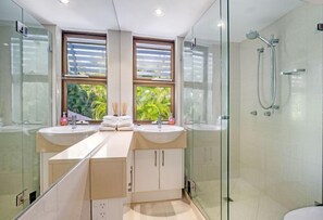 Shower, hair dryer