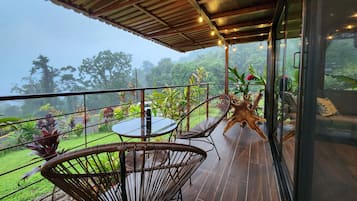 Familien-Ferienhütte | Balkon